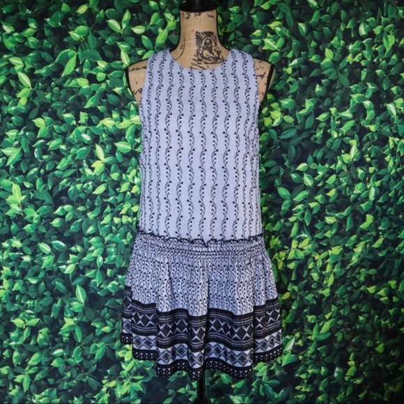 Waverly Grey Selena Dress Embroidered Floral Boho Blue Size Small - Picture 3 of 9